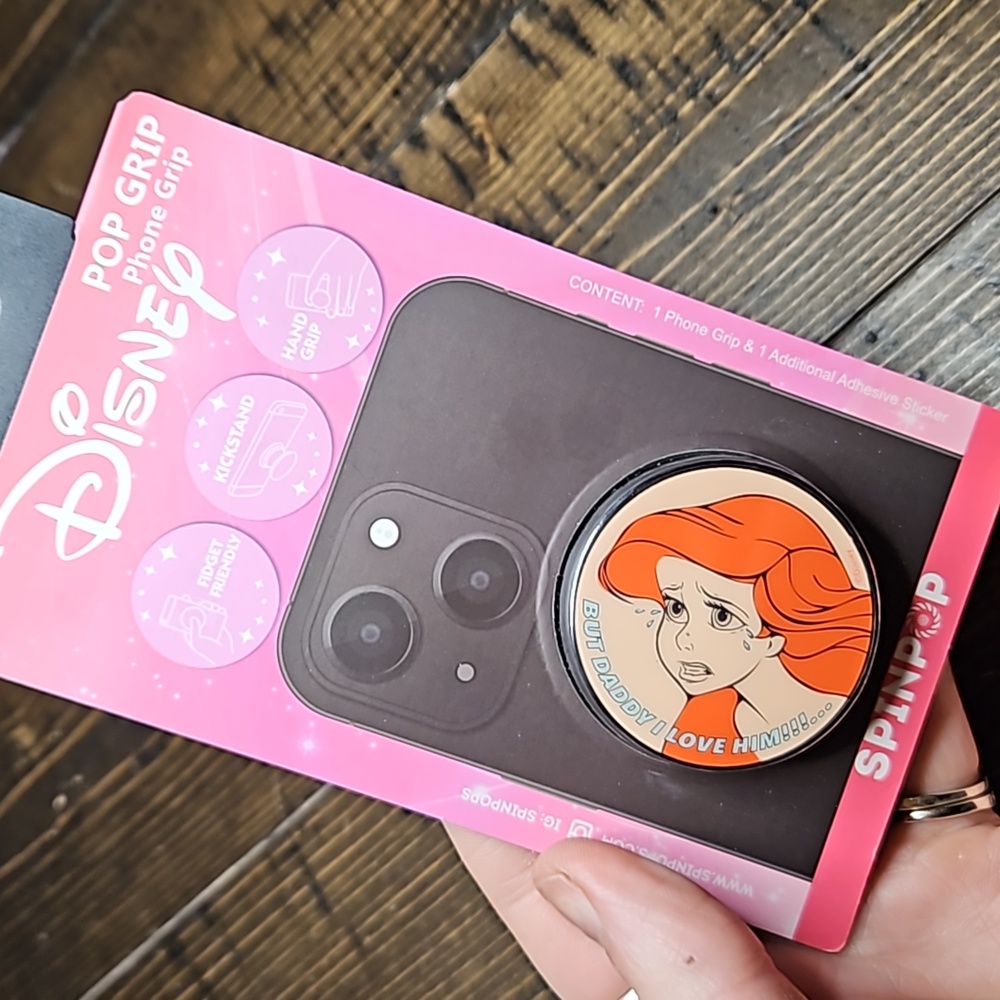 Ariel Pop Grip Phone Grip Disney SPINPOP